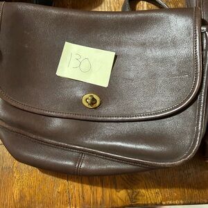 Coach Brown Leather Shoulder Bag